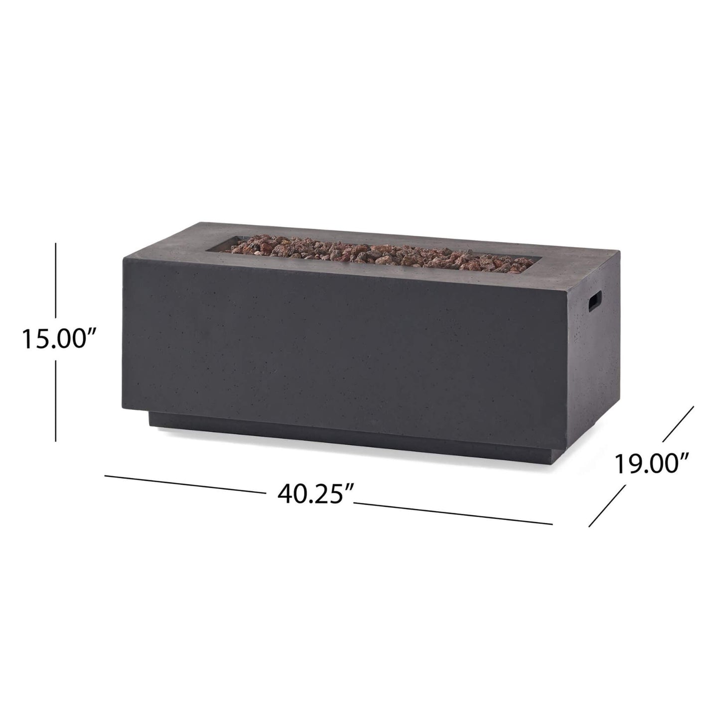 Premium 40K BTU Rectangular Propane Fire Pit Table