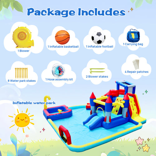 Ultimate 10 in 1 Inflatable Water Park Bouncing House