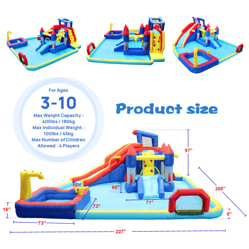 Ultimate 10 in 1 Inflatable Water Park Bouncing House