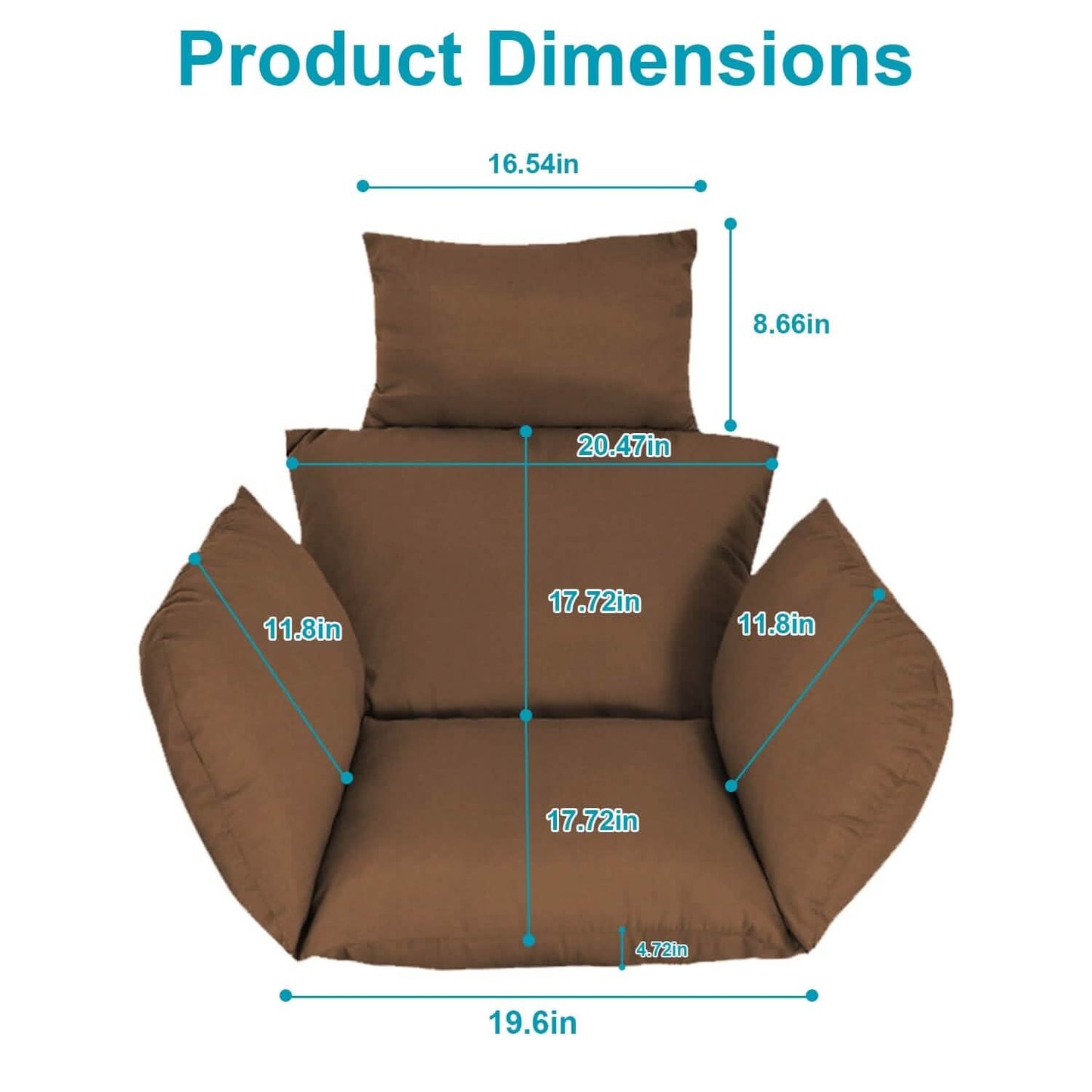 Ultimate Egg Chair Cushion with Headrest