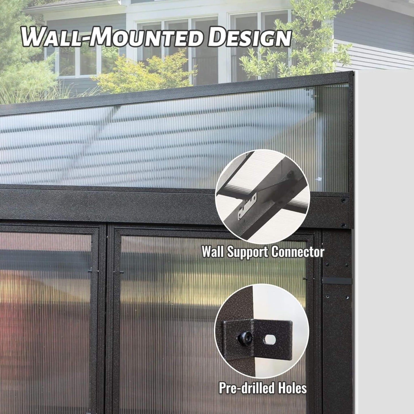 Horizon Heavy-Duty 12X16FT All-Season Sunroom with Sliding Doors