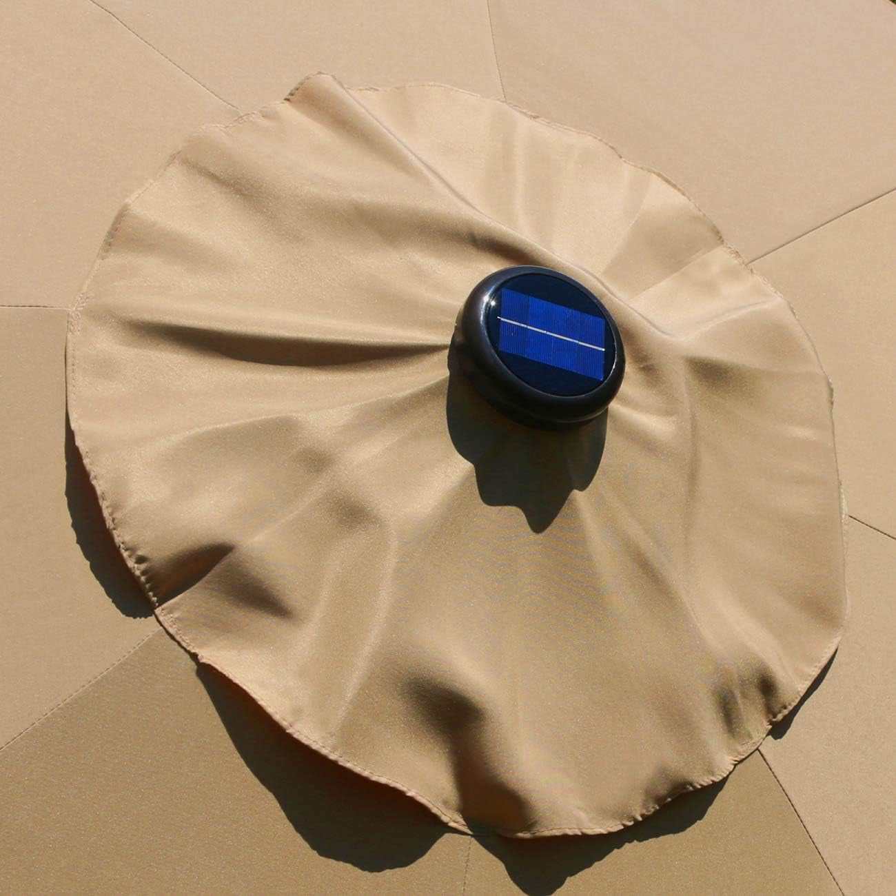 9 Ft Solar LED Lighted Patio Umbrella