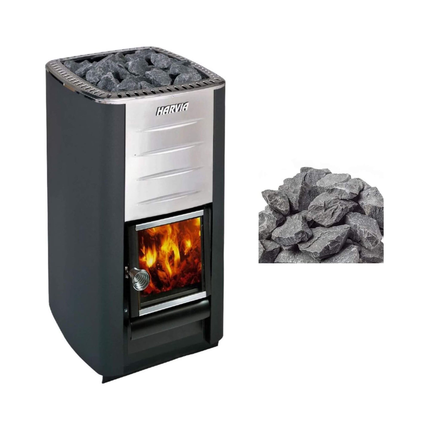 Harvia M3 16.5KW Premium Wood-Burning Sauna Heater Stove With Sauna Stones [WKM3] (SAK41720)