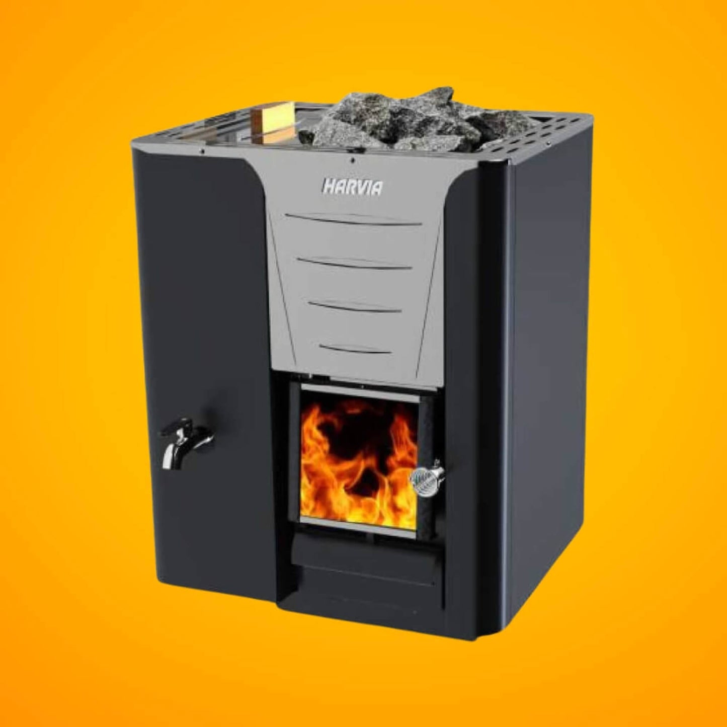 Harvia Pro 20 LS/RS 24.1KW Sauna Wood Stove with Water Tank