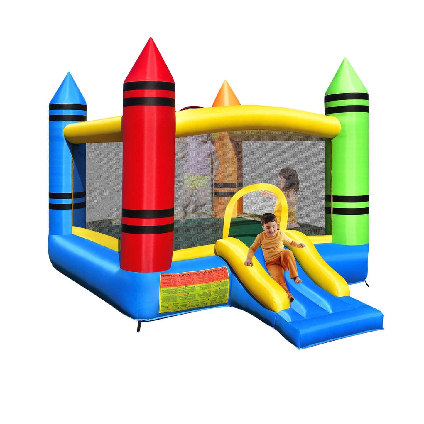 Gbruno Kids Inflatable Bounce House with Slide