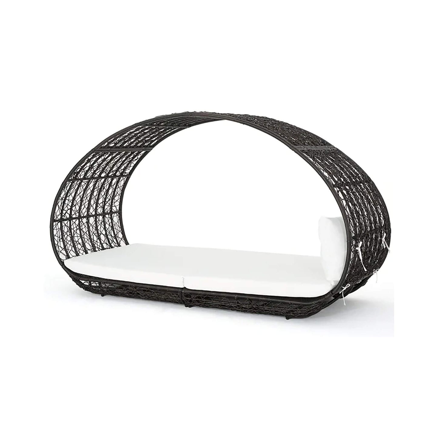 Alora Large 2-Person Abigal Outdoor Wicker Daybed With Aluminum Frame And Cushions (SAK23942)