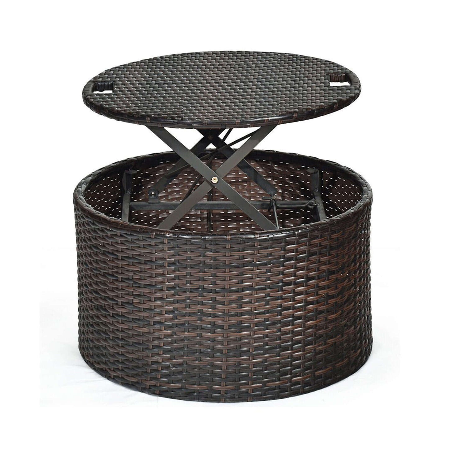 Alora 76-Inch Luxury Outdoor Rattan Daybed Sofa with Canopy and Pillows