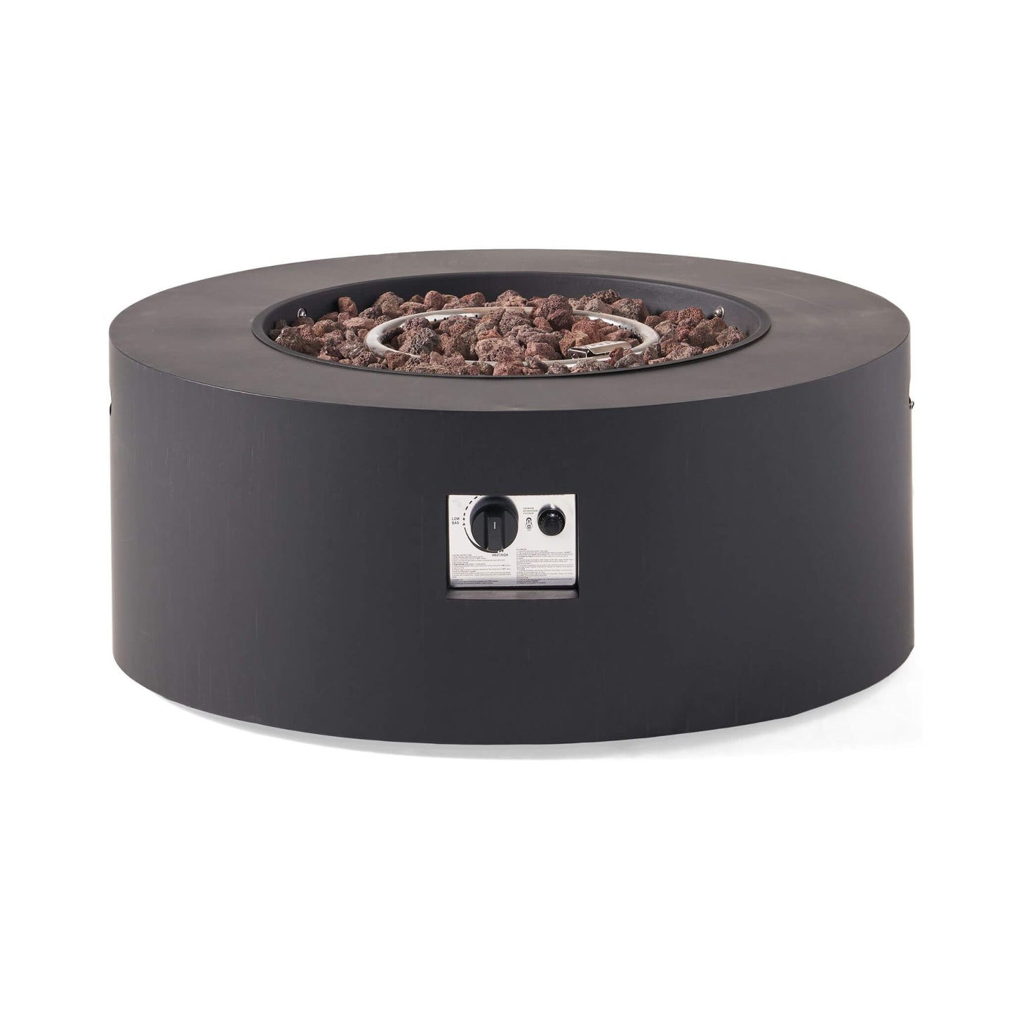 32-Inch Round Iron Propane Fire Pit - 40K BTU