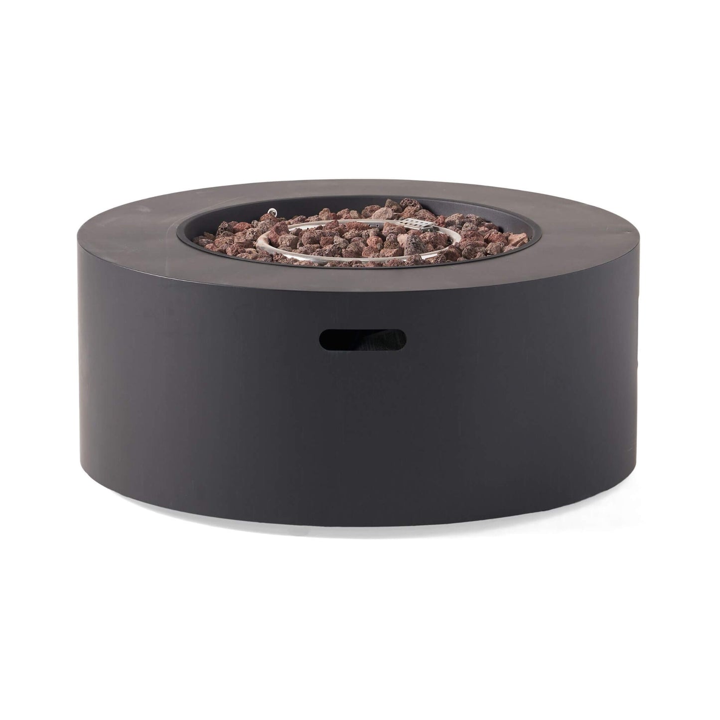 32-Inch Round Iron Propane Fire Pit - 40K BTU