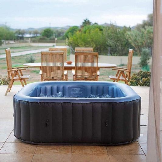 MSpa C-TE062 Tekapo Comfort Series Six-Person Inflatable Square Bubble Spa Hot Tub With 132 Bubble Jets (SAK80641)