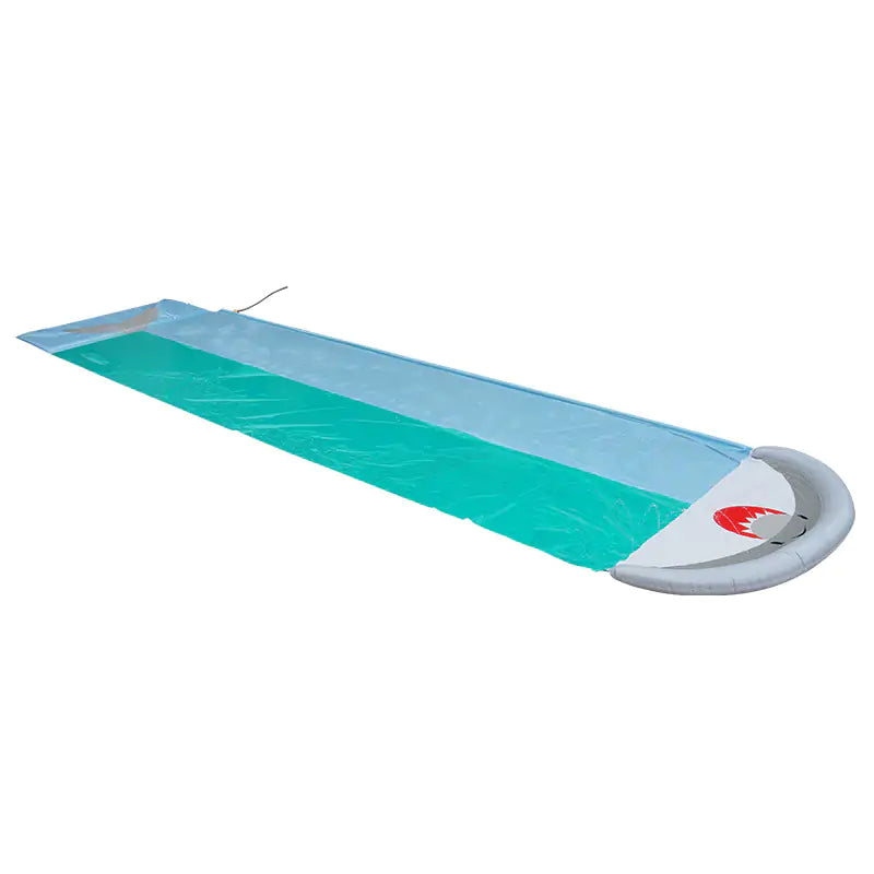 Ultimate 18ft Shark Double Lawn Water Slide