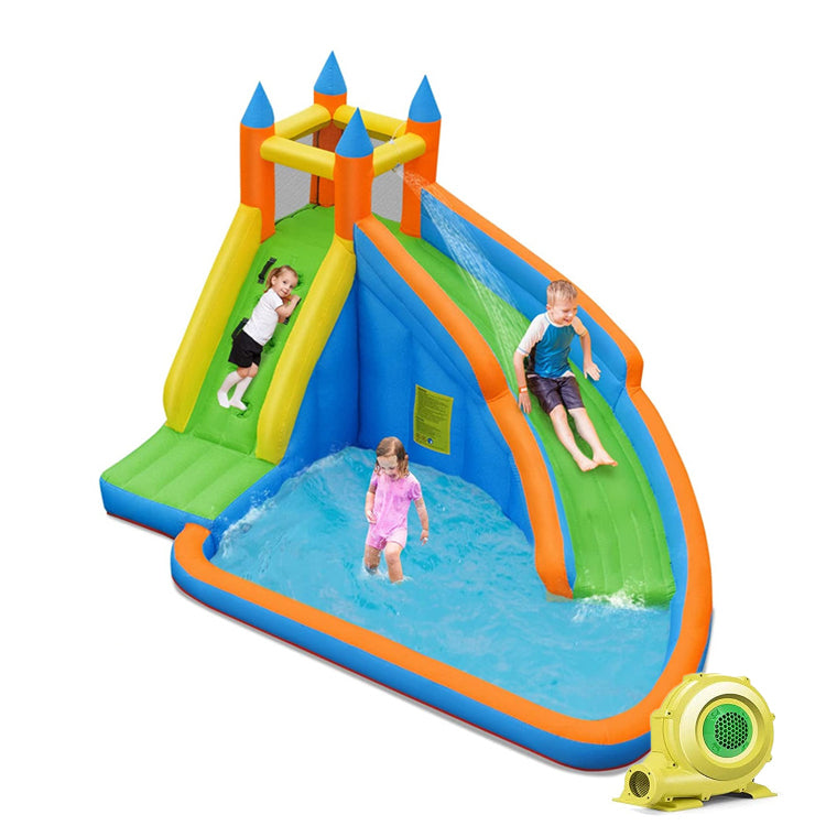 Gbruno Kids Inflatable Water Slide and Bouncing House with Blower