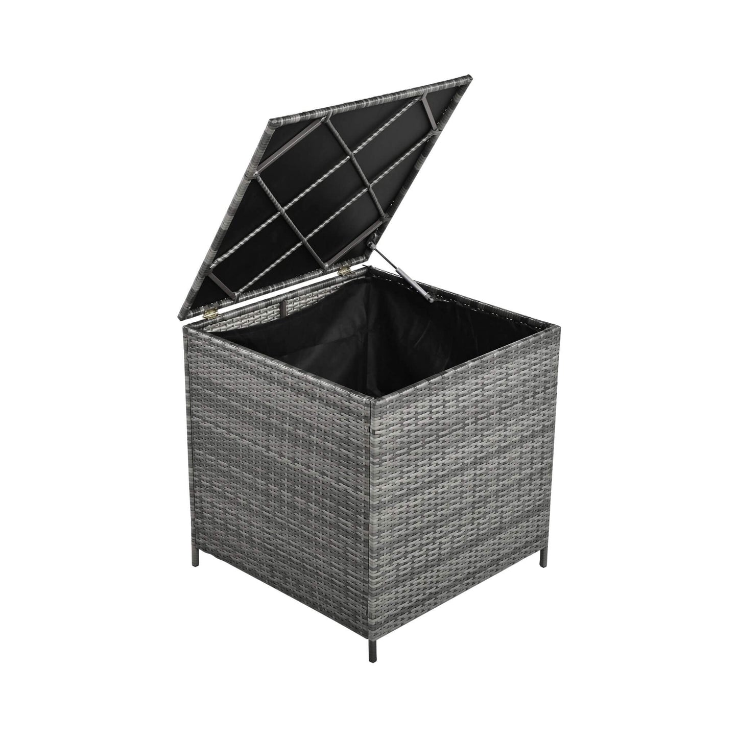 Alora Outdoor 6-Piece All-Weather PE Rattan Sofa Set With Adjustable Seat, Storage Box, Removable Covers, And Tempered Glass Table Top (SAK37221)