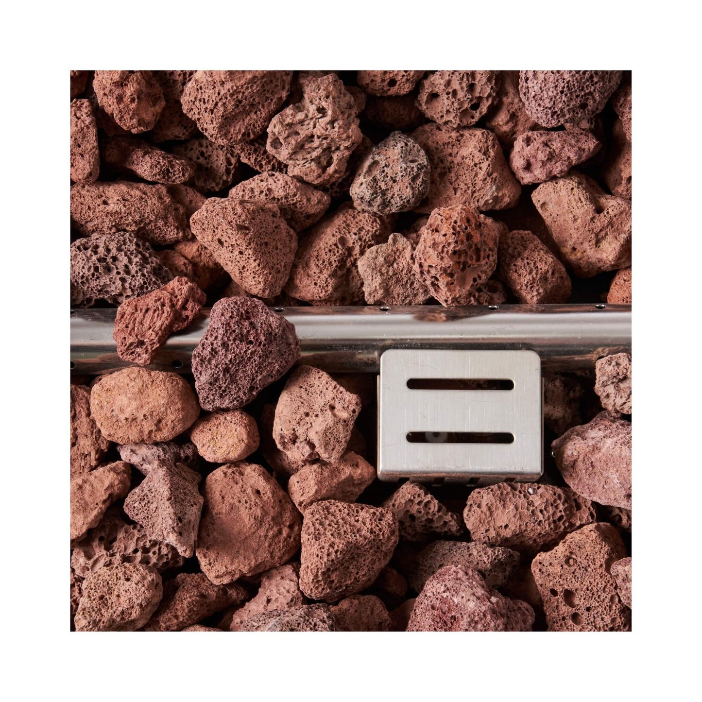 Alora Premium 56" Outdoor Rectangular Concrete Propane Fire Pit W/ Faux Stone Pattern, 50K BTU (SAK31845)