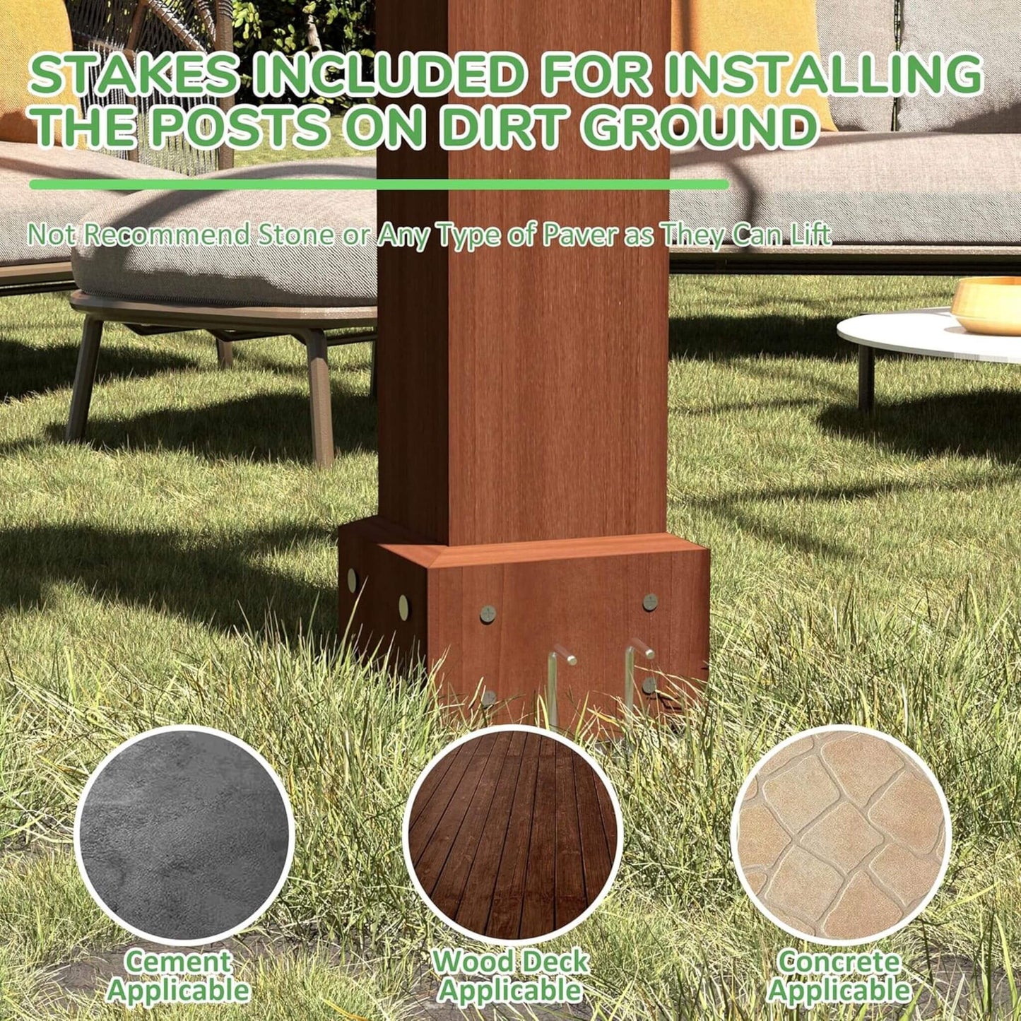 Alora Premium Outdoor Cedar Wood Pergola With Slatted Roof (SAK87024)