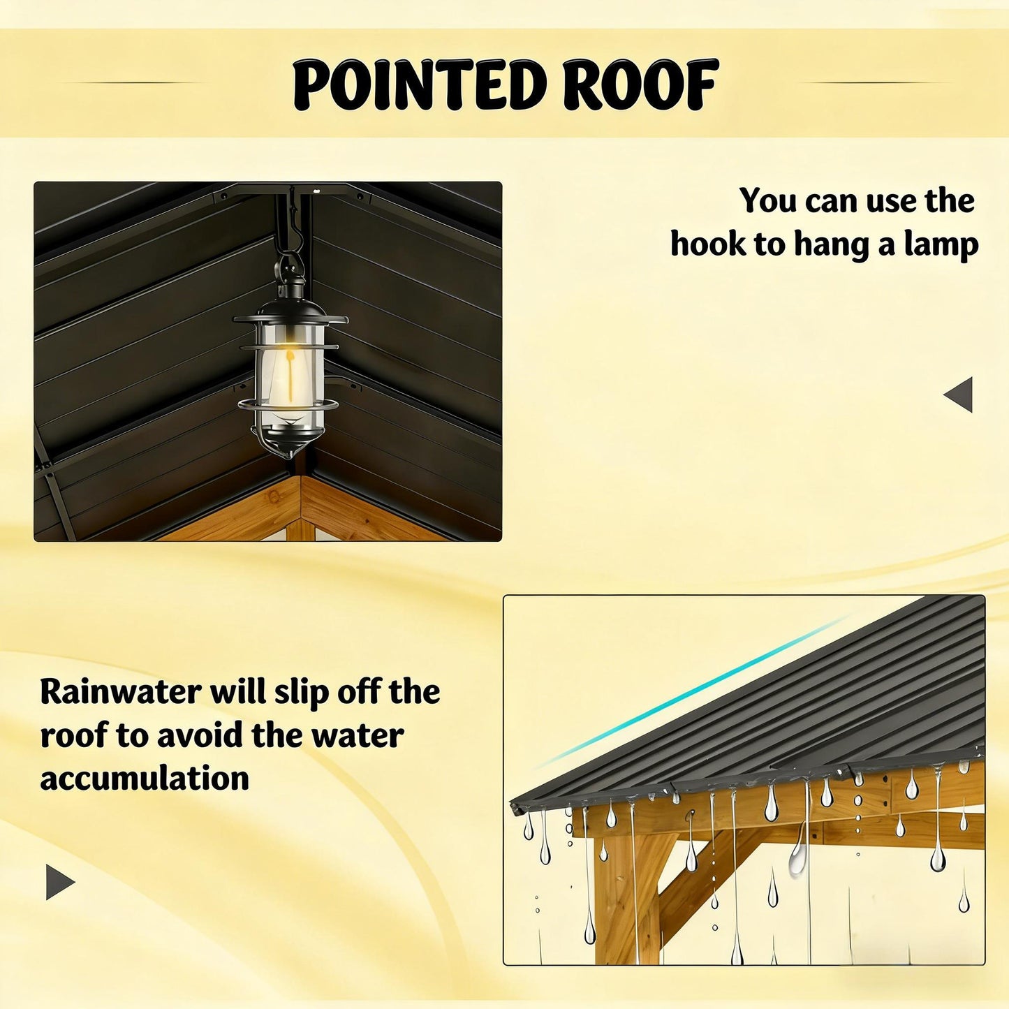 Alora Premium Outdoor Hardtop Patio Backyard Gazebo (SAK86341)