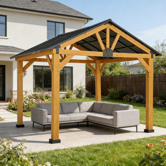 Alora Premium Outdoor Hardtop Patio Backyard Gazebo (SAK86341)