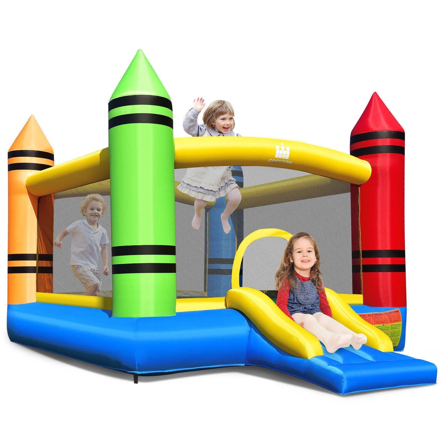 Gbruno Kids Inflatable Bounce House with Slide
